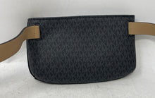 Load image into Gallery viewer, Michael Kors Womens Black Gray Signature Print Inner Pockets Crossbody Handbag
