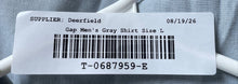 Load image into Gallery viewer, Gap Mens Gray Long Sleeve Collared Slim Fit Button-Up Shirt Size Large
