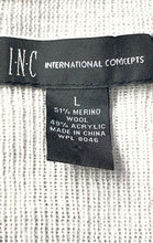 Load image into Gallery viewer, INC International Concepts Womens Gray Long Sleeve Pullover Sweater Size L
