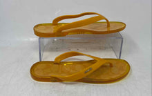 Load image into Gallery viewer, Coach Womens Nisa Yellow Jelly Slip-On Flat Flip-Flop Sandals Size 6
