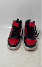 Load image into Gallery viewer, Nike Kids Court Borough Mid 2 CD7782-602 Red Black Sneaker Shoes Size 4.5Y
