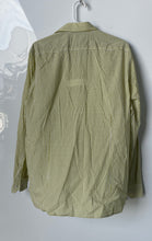 Load image into Gallery viewer, Boss Hugo Boss Mens Green White Long Sleeve Regular Fit Button-Up Shirt Size L
