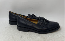 Load image into Gallery viewer, Sandro Moscoloni Mens Black Leather Kiltie Tassel Loafer Shoes Size 10D

