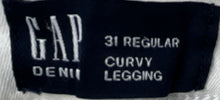 Load image into Gallery viewer, Gap Womens White Pockets Stretch Denim Curvy Legging Jeans Pants Size 31
