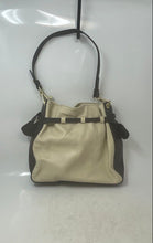 Load image into Gallery viewer, Valentina Womens Beige Brown Charm Inner Pockets Shoulder Handbag
