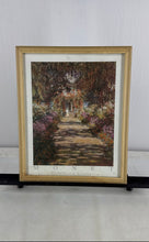 Load image into Gallery viewer, Garden Path At Giverny By Claude Monet Abstract Landscape Framed Art Print
