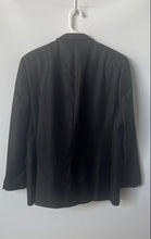 Load image into Gallery viewer, Tazio Italy Mens Black Notch Lapel Ultra Slim Two-Button Blazer Size No Size
