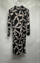 Load image into Gallery viewer, Loft Ann Taylor Womens Black White Floral Long Sleeve Collared Wrap Dress Sz 0P
