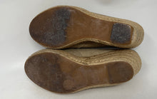 Load image into Gallery viewer, Authentic Tory Burch Womens Filipa Beige Wedge Espadrille Heels Size 7.5B Worn
