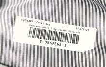 Load image into Gallery viewer, Express Mens Gray Long Sleeve Fitted Single-Breasted Two-Button Blazer Size 40R
