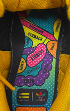 Load image into Gallery viewer, Adidas Mens Superstar S41808 Orange Leather Lace-Up Low Top Tennis Shoes Size 4

