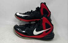 Load image into Gallery viewer, Nike Mens Prime Hype DF 683705-006 Black Red White Sneakers Shoes Size 10.5
