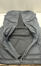 Load image into Gallery viewer, Vintage Black Leather Top Handle Outer Pockets Emerald Panthers Club Garment Bag
