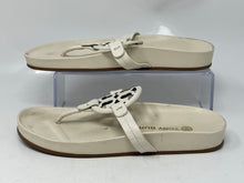 Load image into Gallery viewer, Authentic Tory Burch Womens White Slip-On Thong Sandals Size 7.5M Damaged
