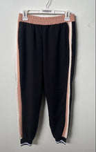 Load image into Gallery viewer, Zara Womens Black Elastic Waist Stretch Tapered Leg Sweatpants Size Small
