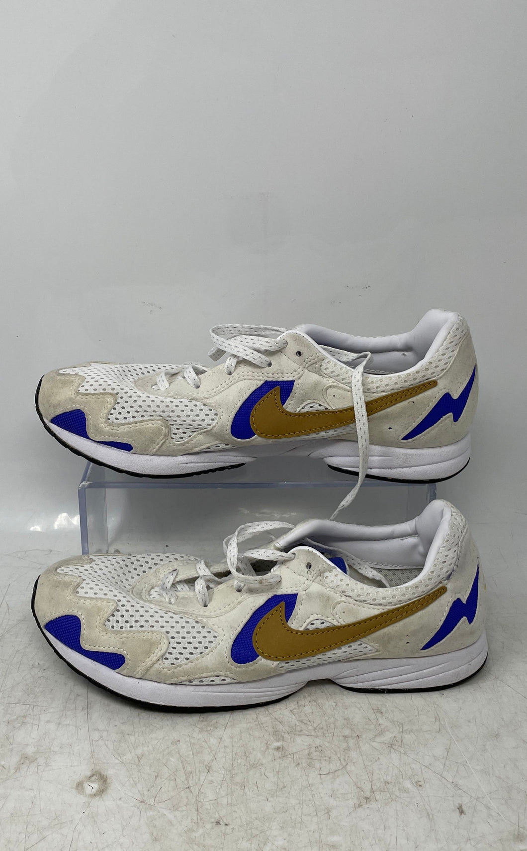 Nike Mens Air Streak Lite CD4387-100 White Beige Blue Brown Sneaker Shoes Size 8