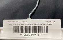 Load image into Gallery viewer, Perry Ellis Mens Black Slim Fit Stretch Flat Front Dress Pants Sz 38x30 With Tag
