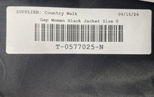 Load image into Gallery viewer, GAP Womens Black Long Sleeve Collared Pockets One-Button Blazer Size 0
