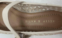 Load image into Gallery viewer, Kelly &amp; Katie Womens Nia Beige Leather Perforated Mary Jane Flats Size 6.5M
