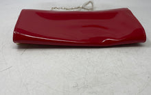 Load image into Gallery viewer, Nike West Womens Red Patent Leather Inner Pocket Chain Strap Clutch Handbag
