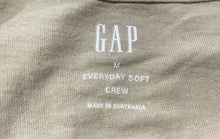Load image into Gallery viewer, Gap Mens Taupe Cotton Everyday Soft Crew Neck Short Sleeve Pullover T-Shirt Sz M
