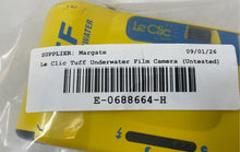 Load image into Gallery viewer, Le Clic Tuff Underwater Yellow Blue Portable 35mm Film Camera Not Tested
