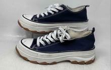 Load image into Gallery viewer, Atalina Womens Blue Lace-Up Low Top Round Toe Sneaker Shoes Size 11
