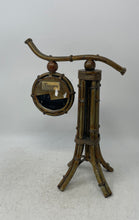 Load image into Gallery viewer, LS5683BPB Home Decor Roman Numerals Battery Operated Bamboo Style Desk Clock
