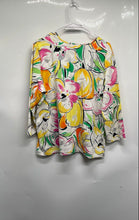 Load image into Gallery viewer, Chico's Womens Multicolor Floral Print Long Sleeve V-Neck Blouse Top Size 3
