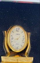 Load image into Gallery viewer, Timex Quartz Tabletop Home Decor Engraved Collectible Clock In Box
