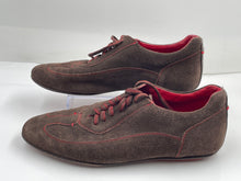 Load image into Gallery viewer, Authentic Carolina Herrera Mens Brown Oxford Dress Shoes Size 8.5 Damaged
