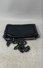 Load image into Gallery viewer, Unbranded Womens Black Leather Whipstitch Chain Crossbody Bag Made In Italy
