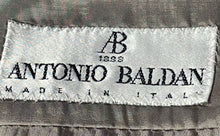 Load image into Gallery viewer, Antonio Baldan Mens Gray Long Sleeve Pockets Two-Button Blazer Size 40

