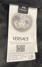 Load image into Gallery viewer, Authentic Versace Mens Black Flat Front Straight Leg Dress Pants Size EUR 46

