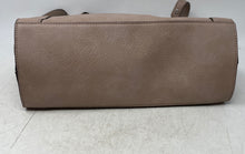 Load image into Gallery viewer, Calvin Klein Womens Nude Leather 3-Compartment Double Handle Shoulder Handbag
