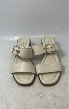 Load image into Gallery viewer, Anna Capri Womens White Leather Adjustable Buckle Open Toe Slide Sandal Size 6
