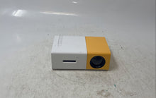 Load image into Gallery viewer, Portable Yellow White Home Theater HDMI USB Mini Projector Untested
