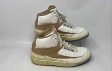 Load image into Gallery viewer, Nike Womens Air Jordan 2 Retro Beige White Lace-Up Sneaker Shoes Size 9

