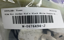 Load image into Gallery viewer, Nike Unisex Baby Air Jordan 1 Low OG Black White Purple Sneakers Shoes Size 10C
