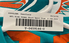 Load image into Gallery viewer, NFL Kids Green Miami Dolphins Logo Print Short Sleeve Football T-Shirt Size S
