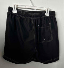 Load image into Gallery viewer, Playboy By PacSun Mens Script Black Side Pockets Drawstring Swim Trunks Size M
