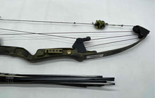 Load image into Gallery viewer, Bear Archery Whitetail II Green Camouflage Hunter Compound Bow And Arrows
