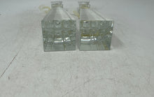 Load image into Gallery viewer, Set Of 2 Pcs Vidali Collection Clear Crystal Taper Candle Holders W/ Ribbon Tags

