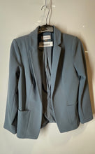 Load image into Gallery viewer, Calvin Klein Womens Blue Long Sleeve Pockets Open Front Blazer Jacket Size 12
