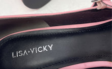 Load image into Gallery viewer, Lisa Vicky Womens Saint Pink Leather Buckle Ankle Strap Pump Heels Size 13M
