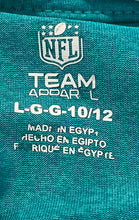 Load image into Gallery viewer, NFL Team Apparel Boys Aqua Miami Dolphins Short Sleeve Football T-Shirt Size L
