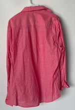 Load image into Gallery viewer, Guess Mens Pink Cotton Long Sleeve Dual Chest Pockets Button-Up Shirt Size XL
