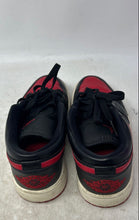 Load image into Gallery viewer, Nike Womens Air Jordan 1 Low Red Black Low Top Lace-Up Sneaker Shoes Size 6
