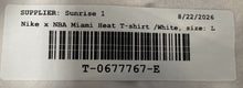 Load image into Gallery viewer, Nike X NBA Mens White Miami Heat Jimmy Butler #22 Basketball T-Shirt Size Large
