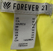 Load image into Gallery viewer, Forever 21 Womens Yellow Long Sleeve Full-Zip Windbreaker Jacket Size M
